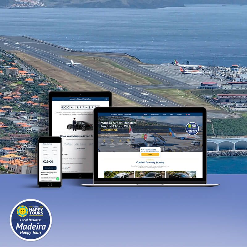 Madeira Airport Transfers - Design layout