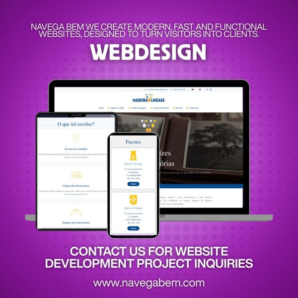 O seu site é a primeira impressão do seu negócio.
 Na Navega Bem criamos websites modernos, rápidos e funcionais, pensados para converter visitantes em clientes.
 Design personalizado, experiência do utilizador optimizada e soluções à medida do seu projeto.

Your website is the first impression of your business.
 At Navega Bem we create modern, fast and functional websites, designed to turn visitors into clients.
 Custom design, optimised user experience and tailored solutions for your project.

► http://www.navegabem.com
 +Info: Link in the BIO
.
 #navegabem #webdesign #designwebmadeira #criacaodesites #uxdesign #presencadigital #identidadevisual #joomla #siteprofissional #empreendedorismofunchal #negociosonline #agenciadigital #marketingdigital #portfoliowebdesign #seo #branding #graphicdesign #hosting #socialmediamarketing #madeiraisland