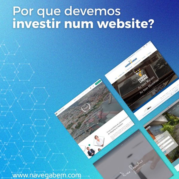 Investir num website é investir no crescimento do seu negócio.
 É o seu espaço online onde pode apresentar os seus serviços, ganhar credibilidade e estar disponível para clientes a qualquer hora.
 Um website bem estruturado ajuda a atrair mais visitantes, aumentar a confiança e gerar novas oportunidades.

Investing in a website means investing in your business growth.
 It’s your online space to showcase your services, build credibility and stay available to clients anytime.
 A well-structured website helps attract more visitors, build trust and create new opportunities.
► http://www.navegabem.com
 +Info: Link in the BIO
.
 #navegabem #webdesign #presencadigital #negociosonline #siteprofissional