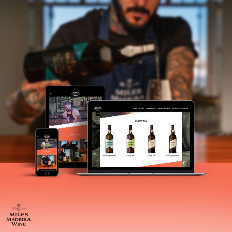 Miles Madeira Wine - Design layout