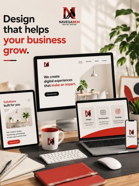 🇵🇹 Português

Design não é apenas tornar algo bonito. É criar uma experiência que comunica, envolve e ajuda o seu negócio a crescer.
Na Navega Bem, combinamos design, tecnologia e estratégia para desenvolver soluções digitais modernas, funcionais e adaptadas a todos os dispositivos.
Porque uma presença digital bem pensada pode fazer toda a diferença.

🇬🇧 English

Design is not just about making things look good. It’s about creating an experience that communicates, engages and helps your business grow.
At Navega Bem, we combine design, technology and strategy to create modern, functional digital solutions that work seamlessly across all devices.
Because a well-designed digital presence can make all the difference.

👉 navegabem.com

#navegabem #webdesign #digitaldesign #webdevelopment #branding