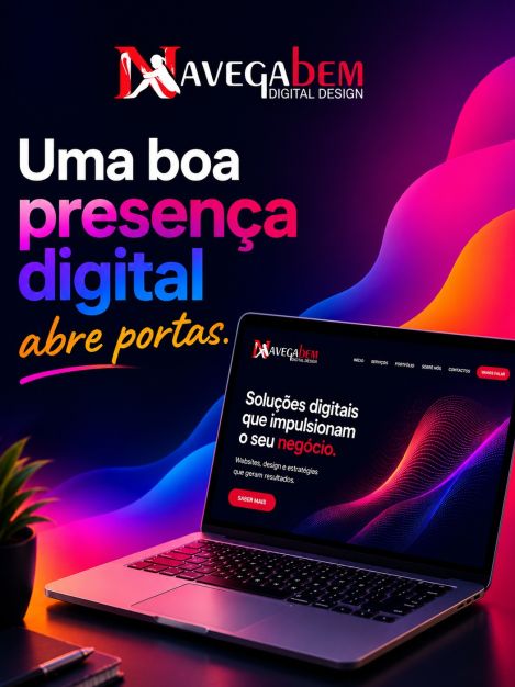 Uma boa presença digital abre portas.

Um website profissional, aliado a uma estratégia de marketing bem definida, transmite confiança, reforça a credibilidade da marca e aproxima novos clientes.

Invista numa presença online preparada para crescer consigo.

👉 navegabem.com

#presencadigital #webdesign #marketingdigital #seo #empresas