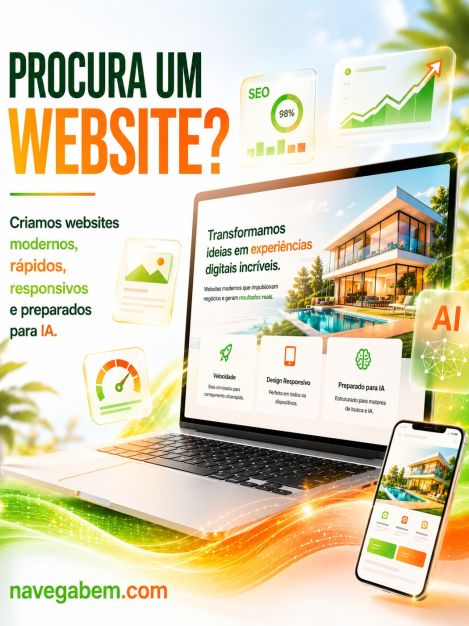 Procura um website profissional?
Criamos websites modernos, rápidos e responsivos que ajudam a transmitir confiança e profissionalismo desde o primeiro clique.

Looking for a professional website?
We create modern, fast and responsive websites that help communicate trust and professionalism from the first click.

🌐 navegabem.com

#website #webdesign #negociosonline #marketingdigital #seo