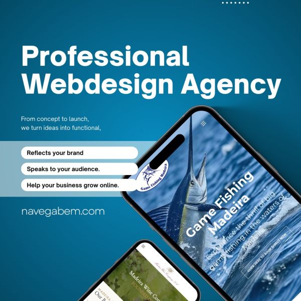 Bring your vision to life with web design that truly reflects your brand and connects with your audience.
From concept to launch, we transform ideas into functional, visually compelling websites designed to support your business growth online.

Dê vida à sua visão com web design que reflete a identidade da sua marca e comunica com o seu público.
Do conceito ao lançamento, transformamos ideias em websites funcionais e visualmente apelativos, pensados para impulsionar o crescimento do seu negócio online.

► http://www.navegabem.com

+Info: Link in the BIO

.
#navegabem #webdesign #designwebmadeira #criacaodesites #uxdesign #uiux #websitedesign #responsivewebdesign #presencadigital #identidadevisual #brandingdigital #joomla #cms #siteprofissional #empresasmadeira #empreendedorismofunchal #negociosonline #agenciadigital #marketingdigital #marketingonline #estrategiadigital #webdevelopment #portfoliowebdesign