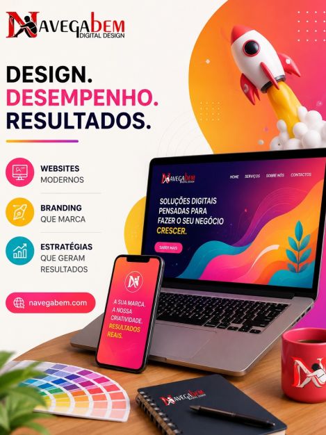 Cada detalhe conta quando o objetivo é fazer crescer um negócio. 
Desenvolvemos websites, branding e estratégias digitais que unem design, desempenho e resultados. 
Se procura uma presença online profissional, estamos prontos para ajudar. 

👉 navegabem.com 

#webdesign #branding #marketingdigital #empresas #navegabem